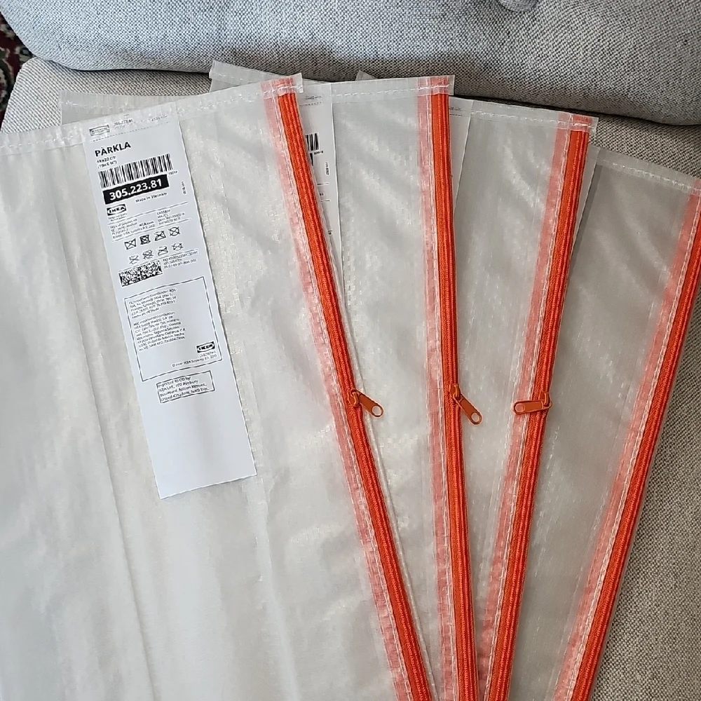 Set Of 4 IKEA PÄRKLA Transparent Shoe Storage Bag